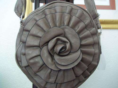 **HOT Designer style,PU LEATHER  Flower pattern ladies hand bag in CAMEL**GREAT QUALITY!GREAT BUY!