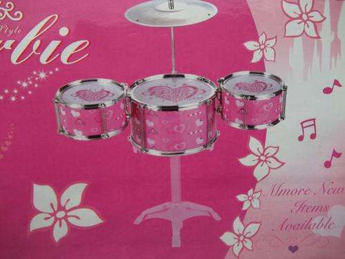 BARBIE DRUMMER SET- Makes a great XMAS Gift! Your Little Girl will be over the Moon!