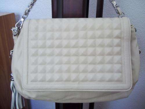 NEW **LATE ENTRY* AUTHENTIC*ALDO ROSSY* designer BAGS From ITALY- bag CREAM/LIGHT GREY-HIGH QUALITY