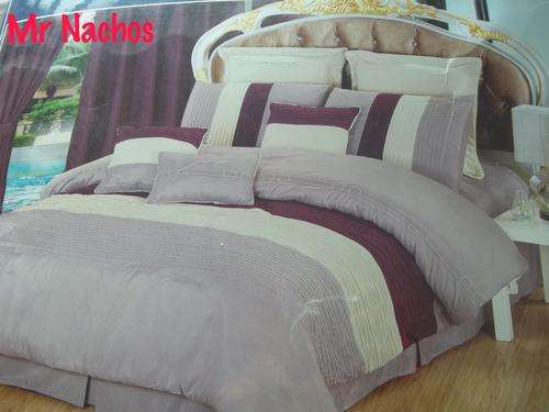 Gorgeous comforter set(QUEEN SIZE)with pin tuck detail in dusty Pink