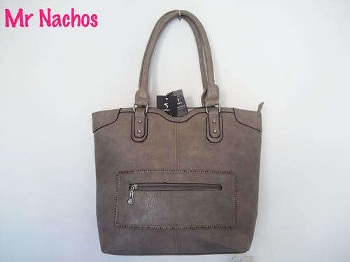 Large Luxury bond leather handbag in GREY- For the stylish EXECUTIVE Lady!You'll simply fall in Love