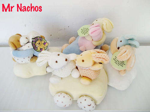 Soft toy Rattle in gorgeous soft pastel colours- it will become baby"s BEST FRIEND!