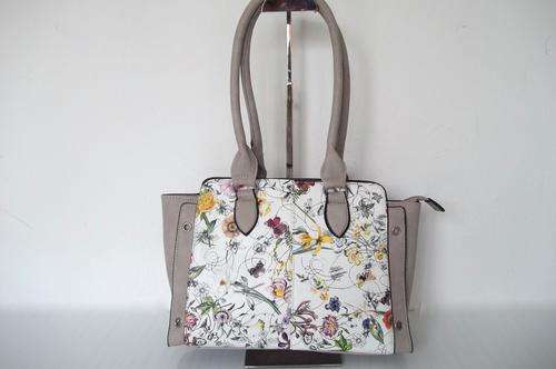 Luxury ladies handbag in Grey bouquet- For the stylish Lady! Great quality, Great Buy!