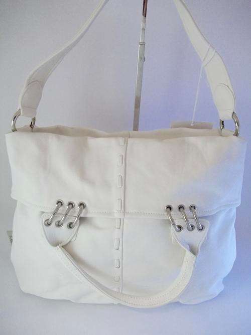 LATEST TREND**Jacky&Celine** Luxury Italian Ladies handbag in White-Must Have this season!