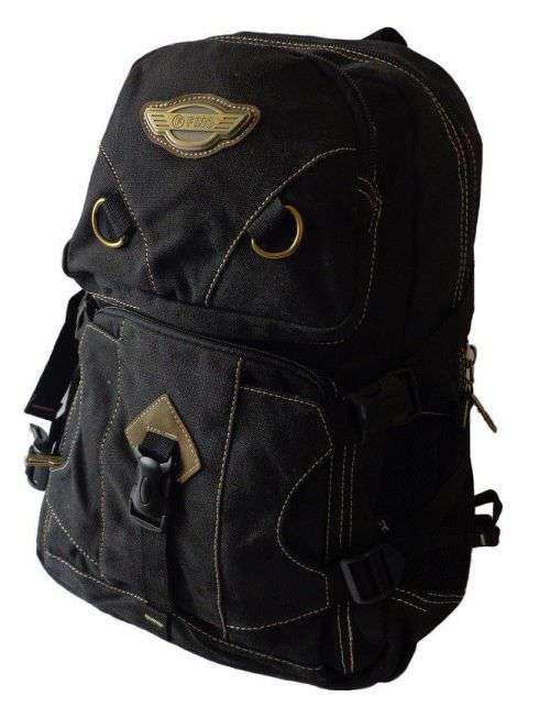 LATE ENTRY**NEW ARRIVAL**Fino Canvas Utility Back Pack in Black- Unisex