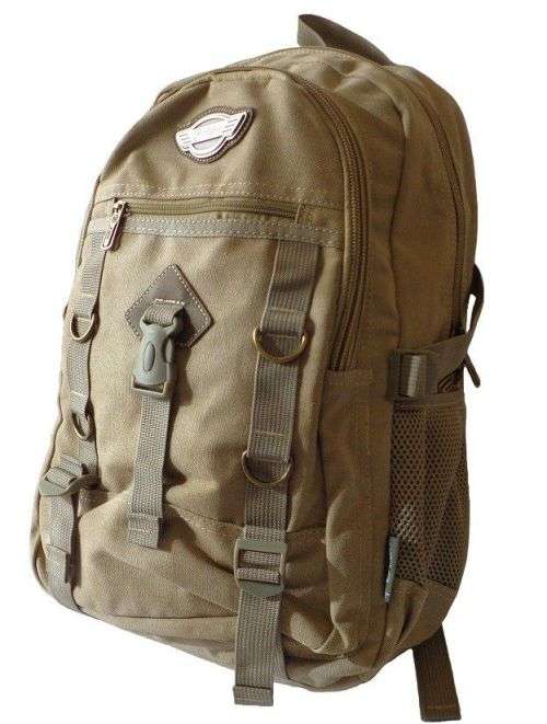 **NEW ARRIVAL**Fino Canvas Utility Back Pack in Brown- Unisex