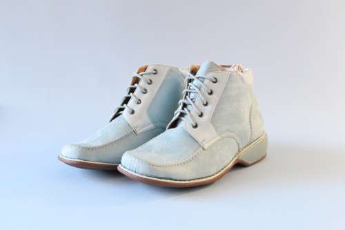 Brand New Womens Suede Ankle Boots in Blue- Available in size 5- Great buy!