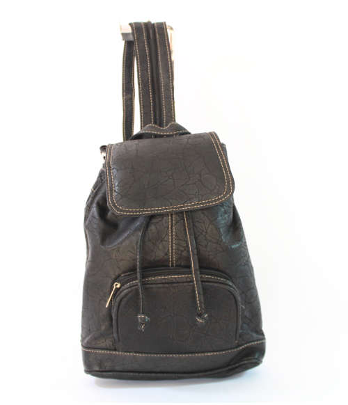 Genuine Leather Backpacks in Black - Unisex