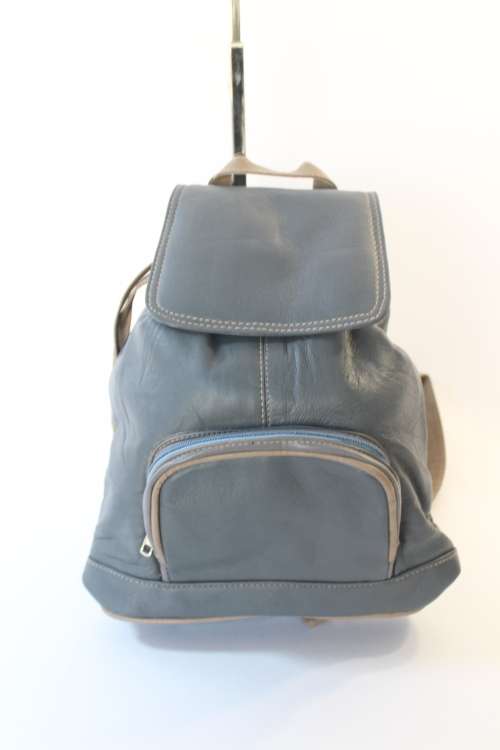 100% Genuine Lamb Leather Backpacks in Grey - Step out in style!