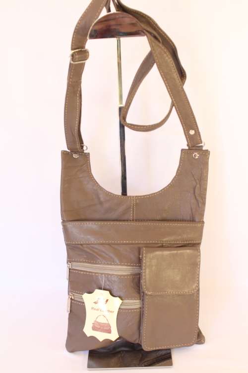 ***LATE ENTRY***Unisex Real Lamb Leather shoulder bag- Enough room for all essentials!