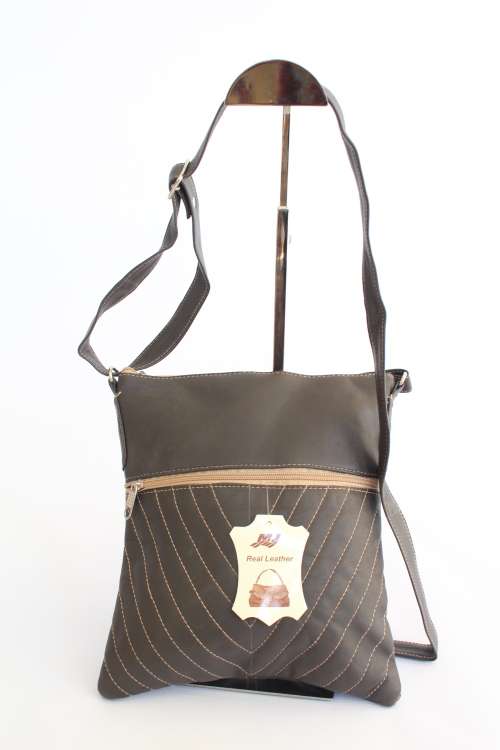 Real Leather shoulder bag with trendy Stud detail- Enough room for all essentials!