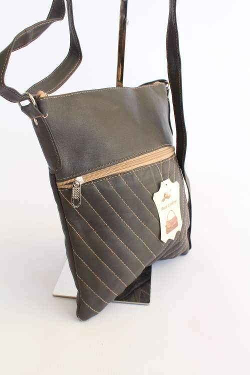 Real Leather shoulder bag with trendy Stud detail- Enough room for all essentials!