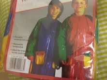 Childrens (Unisex) RAINCOAT with HOOD - Ideal for kids aged 4-7 years