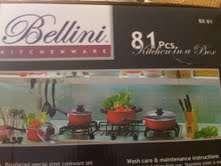 **Original** BELLINI Kitchenware- Imported from ITALY- 81 Pcs kitchen in a box