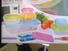 BEAUTIFUL COLOUR 14 PCS STORAGE CONTAINERS-  freezer, microwave and dishwasher safe