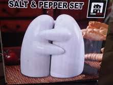Designer salt and pepper shakers- 7cm tall