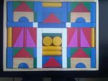 100 PIECE WOODEN COLOUR TOY BRICKS- ensures hours of fun