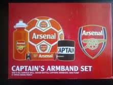 Official Licensed product-ARSENAL SOCCER SET- ball,water bottle,pump, armband