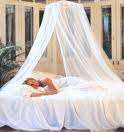 Mosquito Nets, available in WHITE, BLUE OR PINK