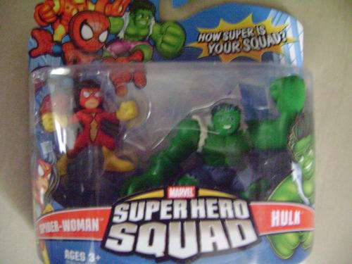 Original MARVEL SUPER-HERO SQUAD- ***Spider-woman and Hulk***Let the battle begin!!!!