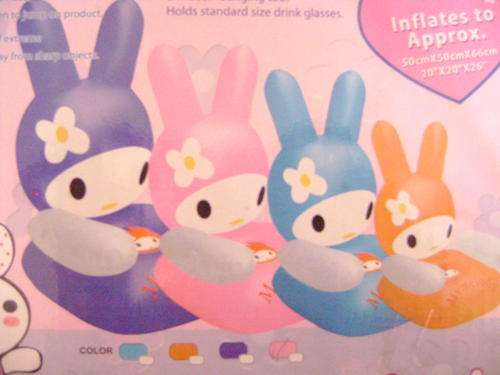 Beautiful Hello Melody Blow up chair- 50cmx50cmx66- available in purple