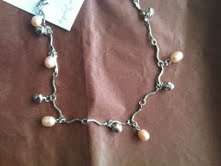 Beautiful fresh water pearl and bell anklet