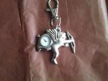 Beautiful key ring angel watch