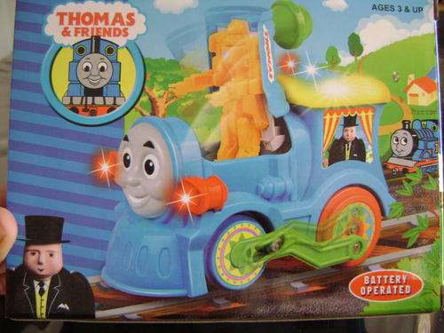 battery Operated Thomas the engine with Sound, flashing top lights, bump and go