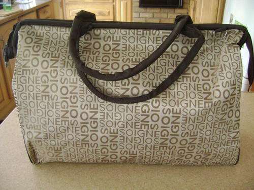 Beautiful very large satin finish travel bag- A great accessory