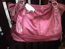 Beautiful ladies Soft leather look bag in Shimmering Pink- Great look