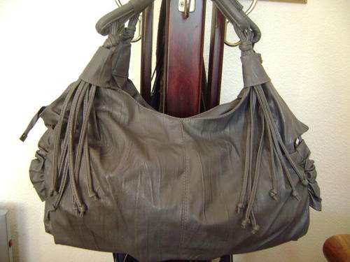 Lovely Designer style hand bag in dark grey- A great accessory