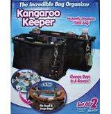 **KANGAROO KEEPER**- WORLDS BEST BAG ORGANISER- SET OF 2 BLACK