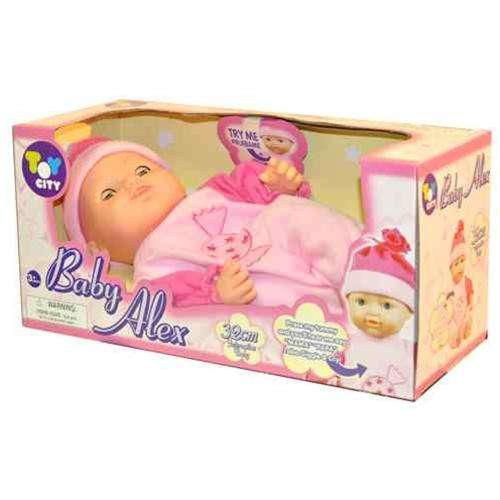 Baby Doll  , sounds like a real baby,she says"MAMA,PAPA" even giggles & cry.PERFECT GIFT FOR XMAS!