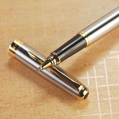 Brand New **BAOER** Silver & Gold Arrow Rollerball pen  (Distributed by Picasso Distributors)