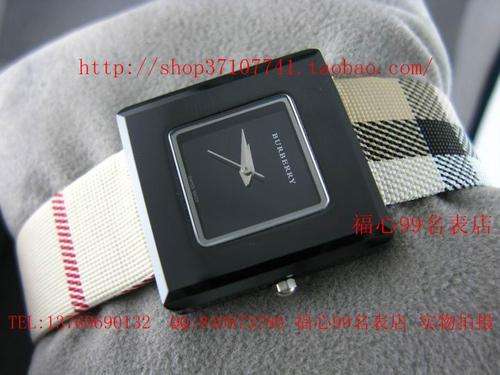 BURBERRY Women's Quartz Black Ceramic Table