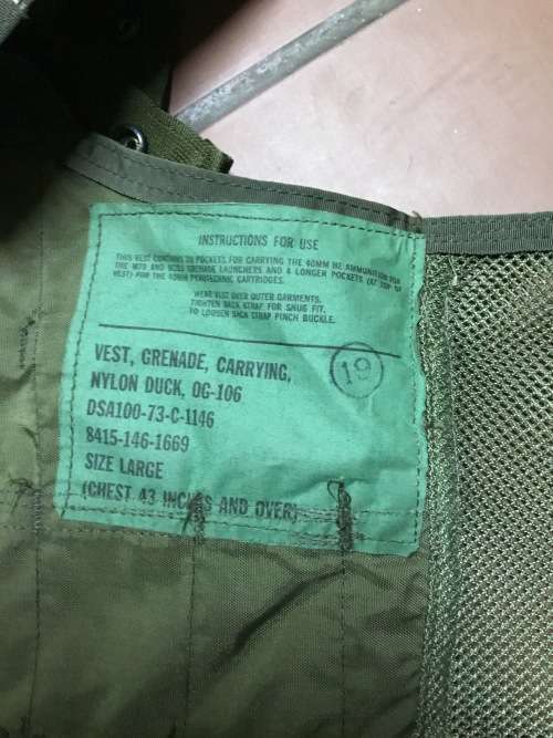 American grenade vest