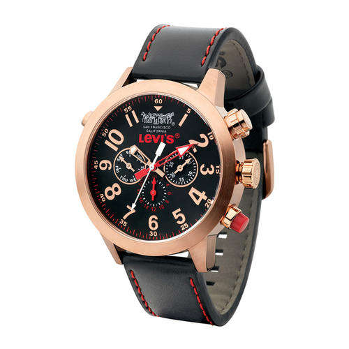 ***AUTHENTIC***Stunning LEVIS black and Gold Mens Watch **R1999**