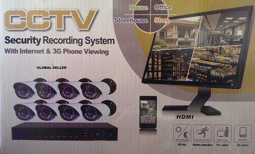 Complete 8 Channel H.264 CCTV System - IMPROVED CAMERAS WITH 700 TVL - INTERNET AND 3G PHONE VIEWING
