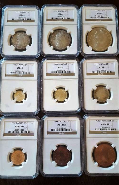 1953 NGC Graded Uncirculated Short Set in Mint State