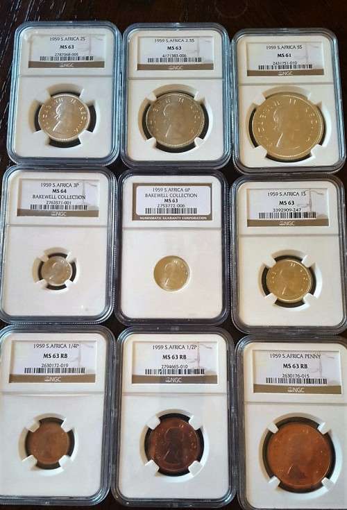 1959 NGC Graded Uncirculated Short Set in Mint State