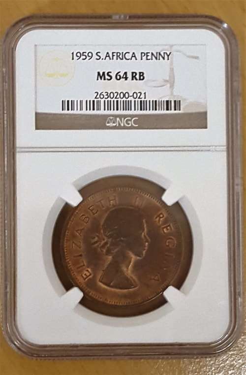 1959 Penny NGC Graded MS64RB