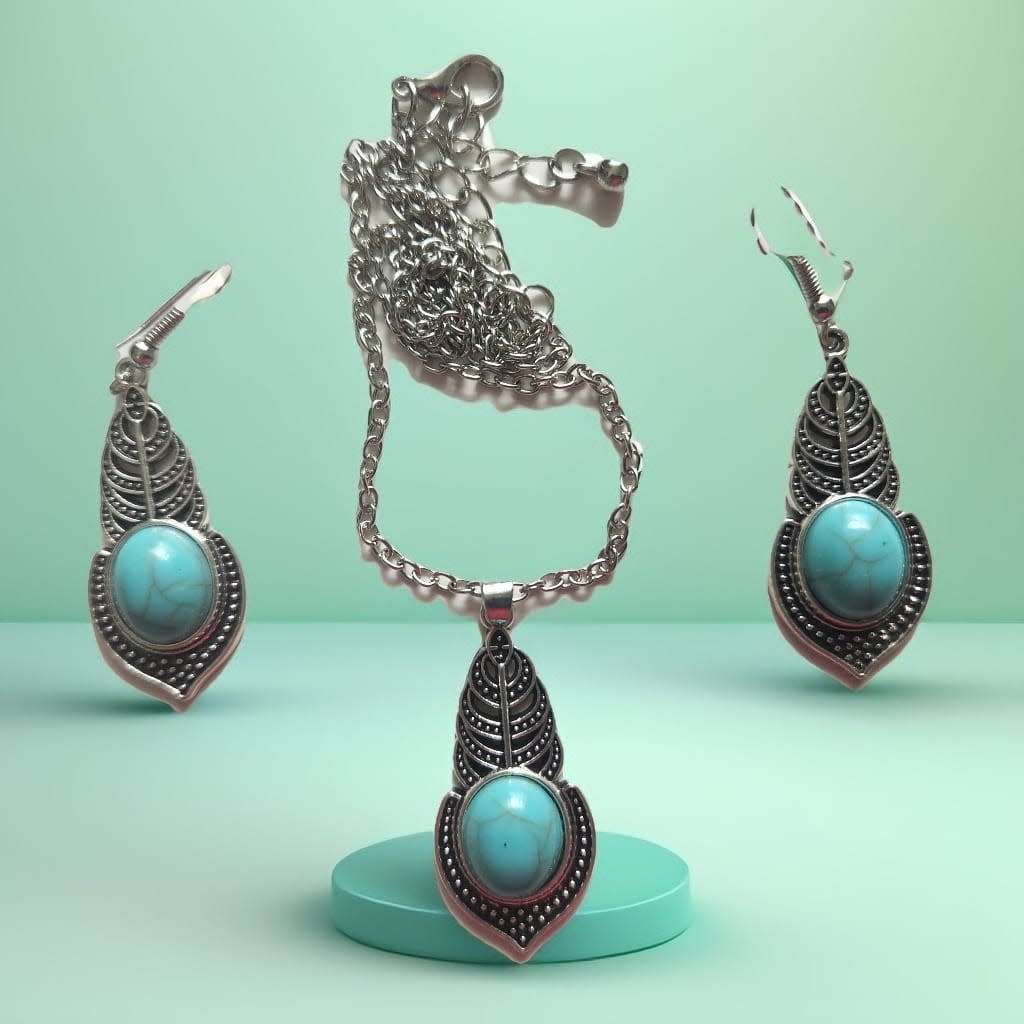 BOHO Necklace and Matching Earrings Set