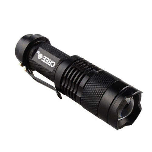 7W 1200LM 1Mode Mini Zoom In/Out CREE Q5 LED Flashlight Torch Camping Light HOT