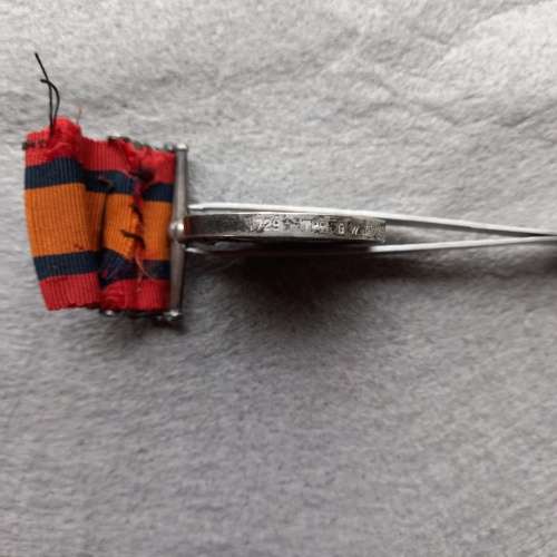 1 X FULL SIZE BOER WAR MEDAL. AWARDED TO TPR. G.W. DEMMER No. 1729. STEINAECKER`S H. WITH RIBBON