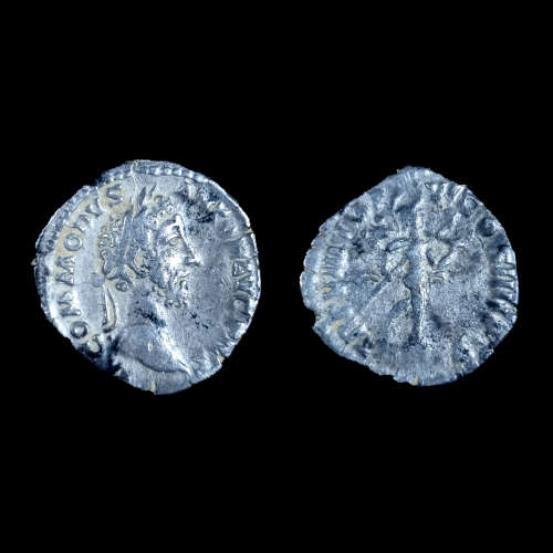 Roman Empire | Emperor Commodus | Silver Denarius