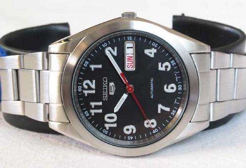 SEIKO MENS AUTOMATIC OYSTER CTHRU WATCH NEW SNXA07 AT R1 NO RESERVE!!