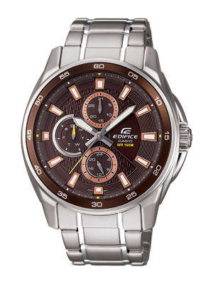 Casio Edifice EF334D-5A Chronograph analog bronze steel at R1 no Reserve!!