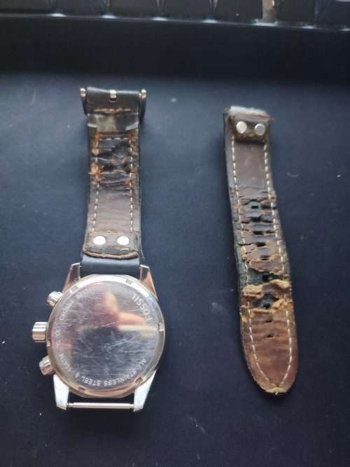 Fossil Coachman Chronograph Black Leather Watch