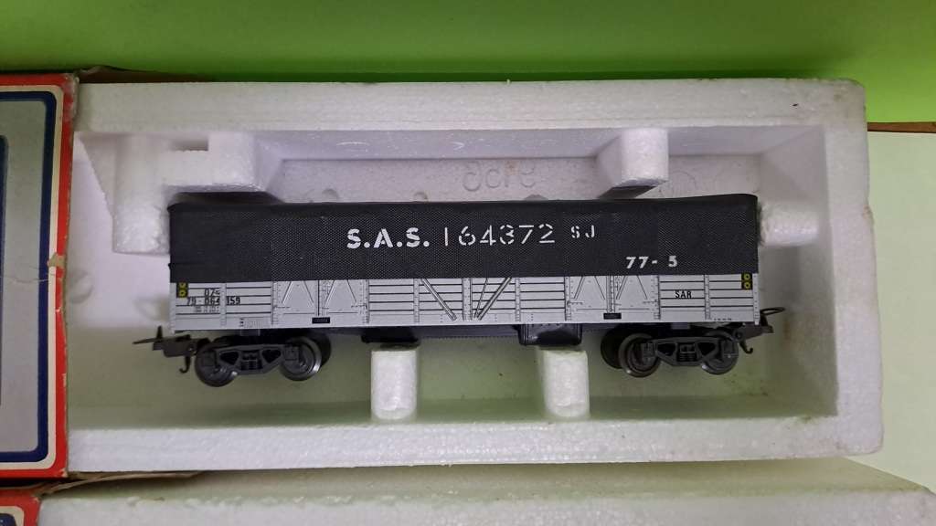 Lima Model - SAR Cattle Wagon with cover (Like NEW boxed)