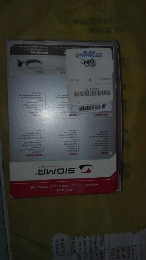 SIGMA HEART RATE MONITOR